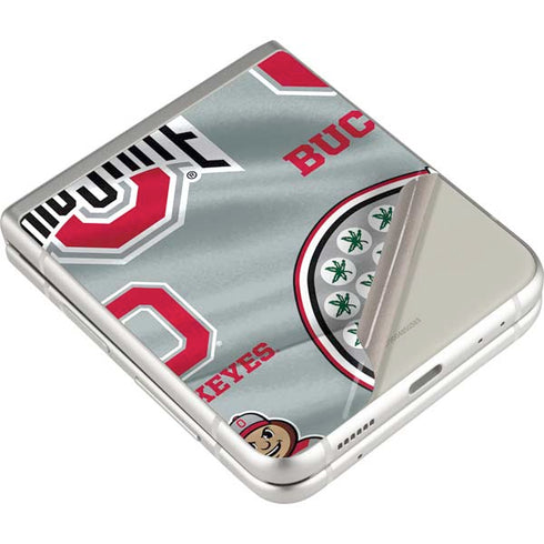Ohio State University Pattern Galaxy Z Flip3 5G Skin